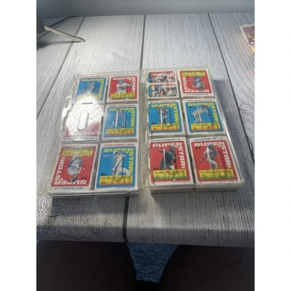 Vintage 1990 Topps Super Star Baseball Cards Lot Ken Griffey Jr Barry Larkin Bo